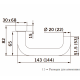 Комплект нажимных ручек для узкопрофильных дверей CORE 8100/6621/6679