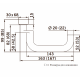 Комплект нажимных ручек для узкопрофильных дверей CORE 8100A/6621/6679