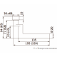 Комплект нажимных ручек для узкопрофильных дверей CORE 8906A/6621/6679