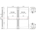 Комплект PHA 1202 и PHA 1202 на двупольную дверь с четырьмя точками запирания на ширину до 1300 мм