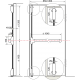 Комплект АНТИПАНИКИ PHB 1000 с двумя точками запирания на ширину до 1300 мм