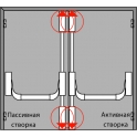 Комплект PHA 2000 на двупольную дверь шириной до 1300 мм и высотой 3400 мм